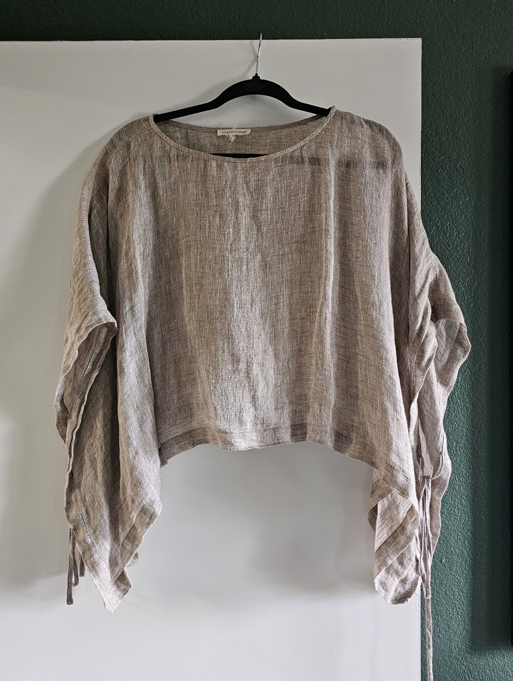 Eileen Fisher Natural Linen Top